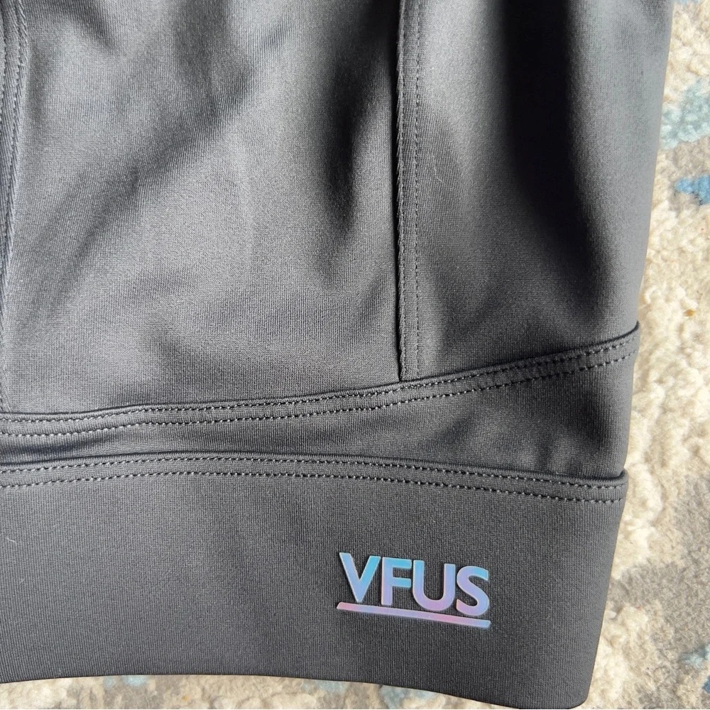 VFUS high impact sports bra adjustable strap racerback front zipper Sz XL